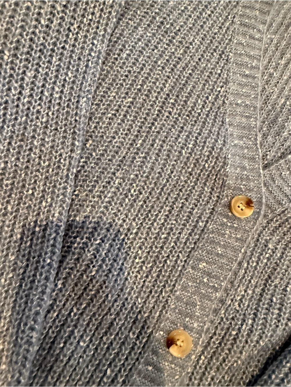 Soft Sky Blue V-Neck Button Cardigan Sweater - Picture 4 of 7